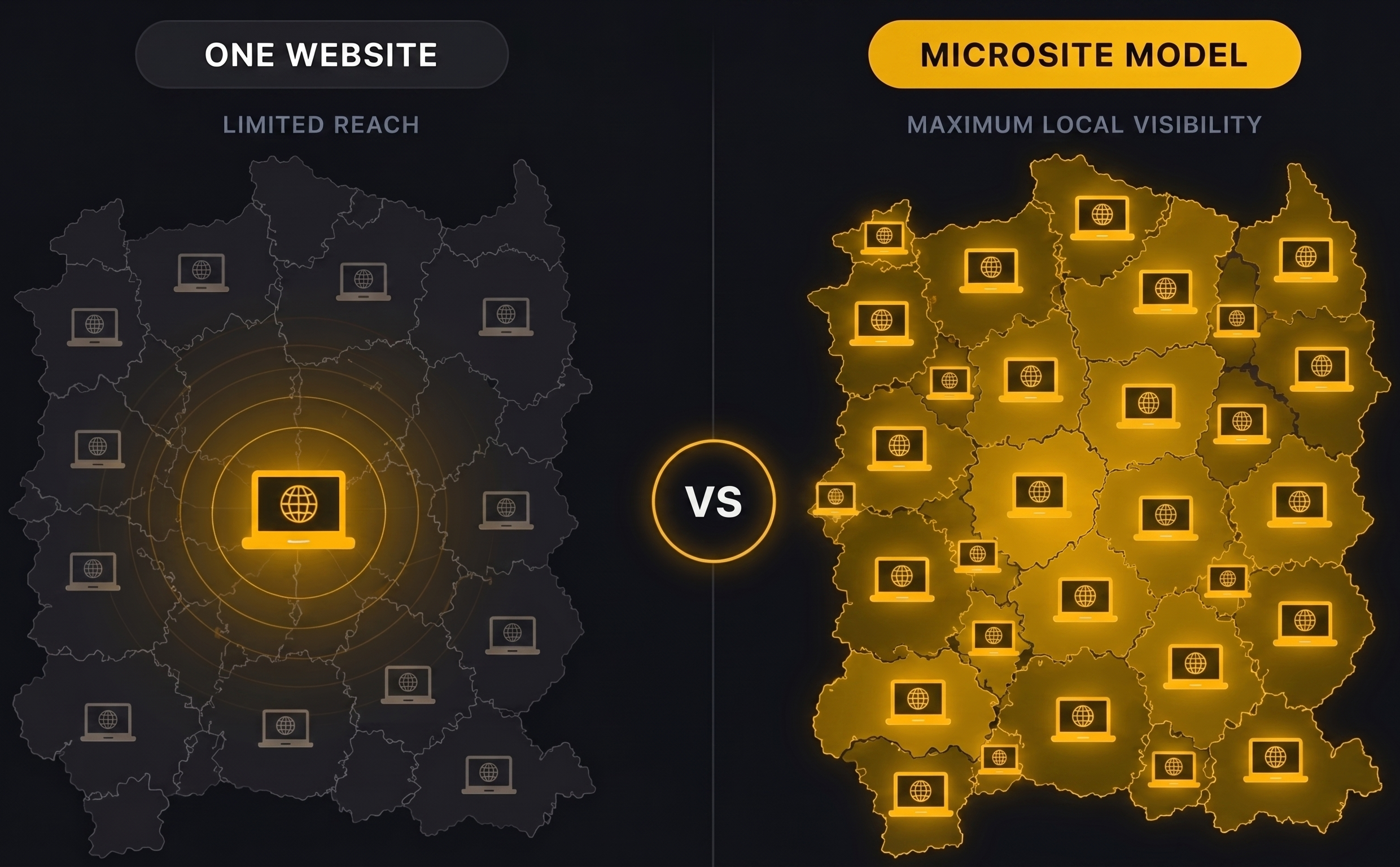 One Website vs. Microsite Network